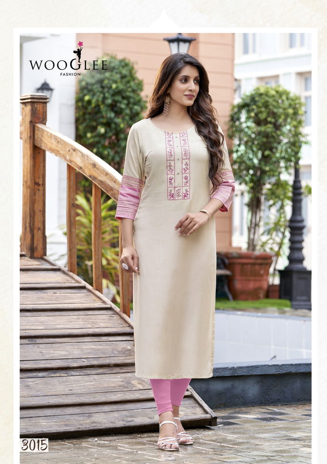 Wooglee Salonee 3 Rayon Wholesale Designer Kurtis Catalog